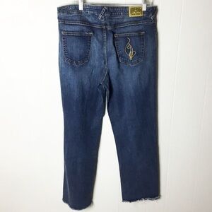 Vintage Y2K Baby Phat Jeans Pants Size 20 Womens Raw Hem